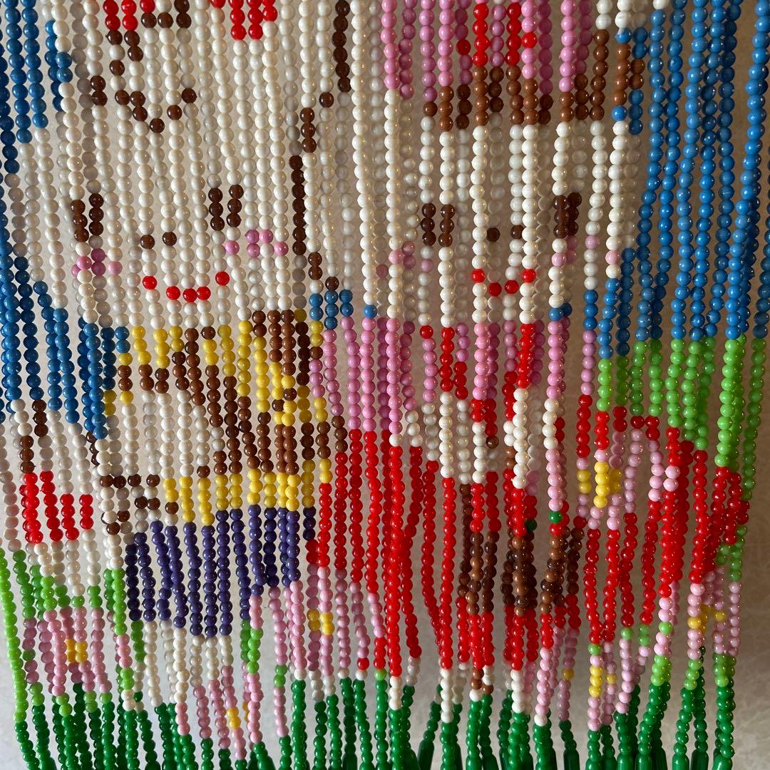 昭和レトロ ポップ ビーズカーテン ビーズのれん スキルスクリーン