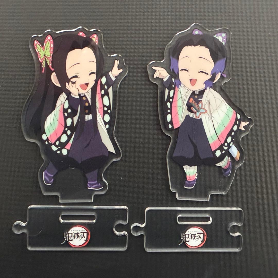 鬼滅の刃 繋がるアクリルスタンド 2個セット 胡蝶カナエ 胡蝶しのぶ