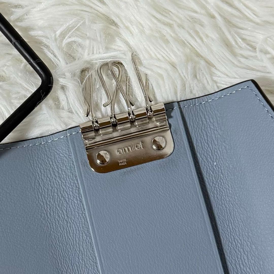 ⭐️未使用⭐️　ボナベンチュラ　スリム　キーケース　ノービレレザー　ブルーリン