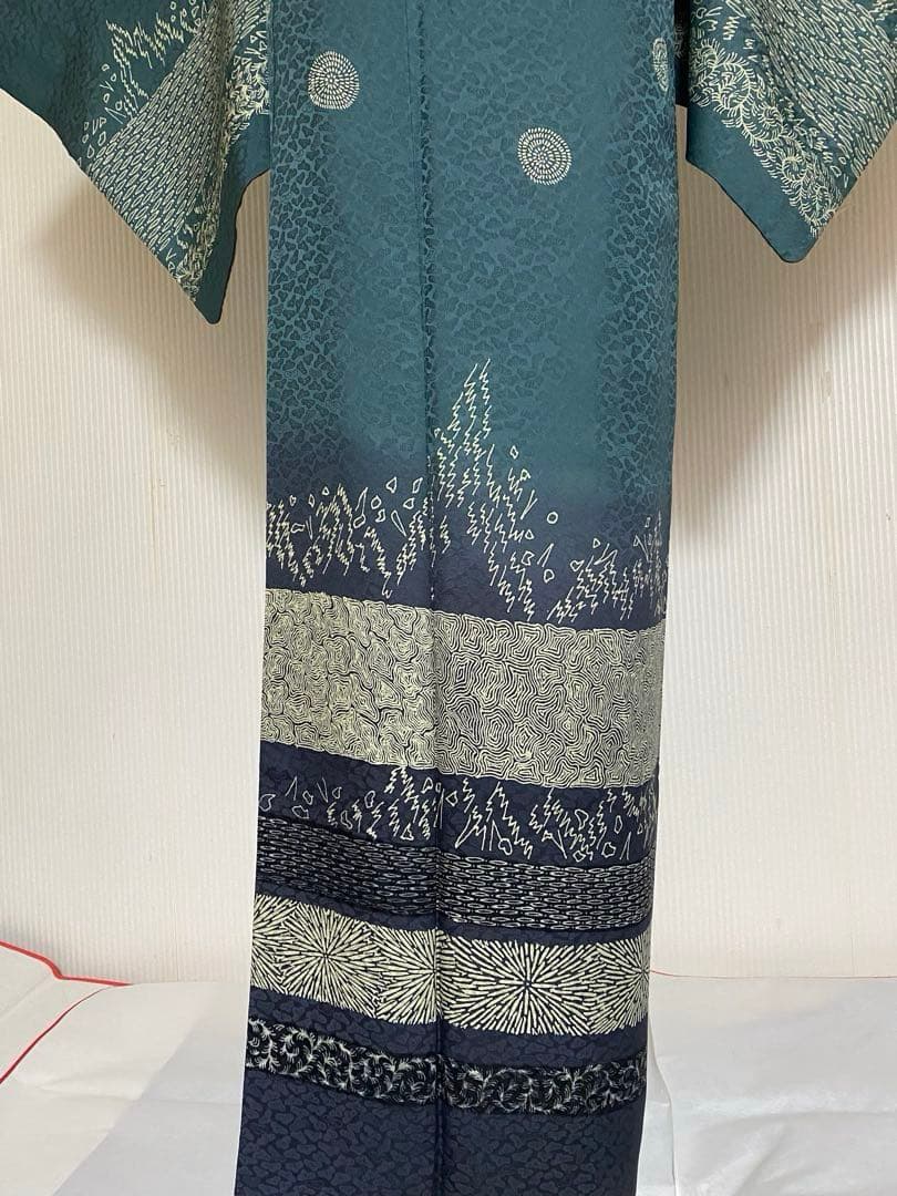 トールサイズ　付下げ　正絹　裄71 身丈174