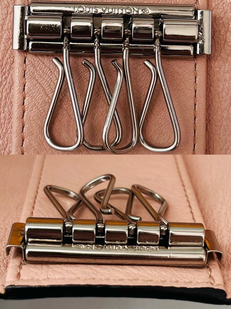 【極美品】ルイヴィトン マヒナ ミュルティクレ4 マグノリアピンク M64056