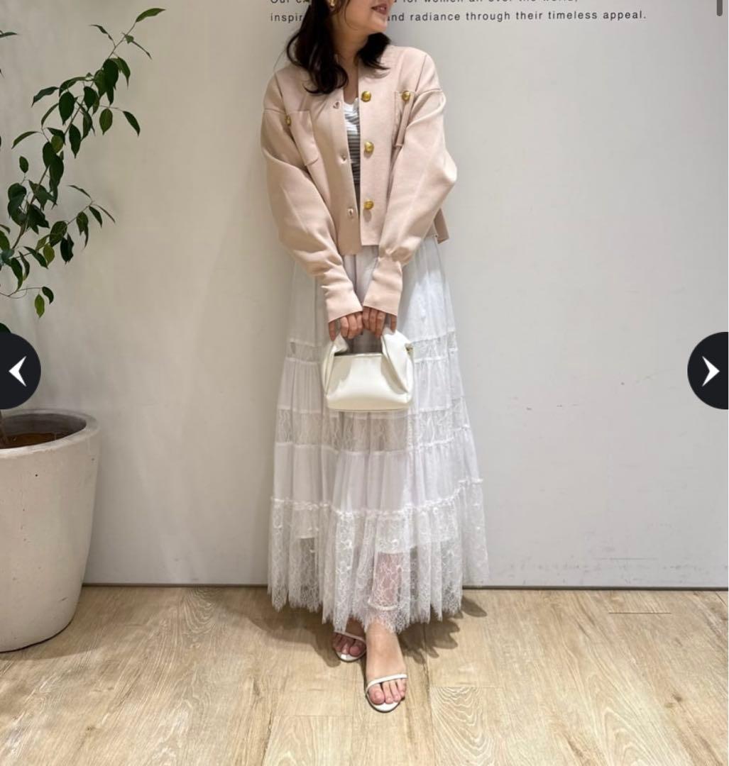 新品タグ付き♡ Arpege story レースハギコットンスカート♡ - メルカリ