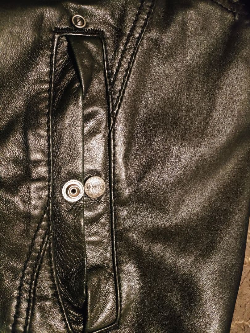 定価20万 希少 DIESEL ディーゼル 羊革レザー ジャケットタイプ