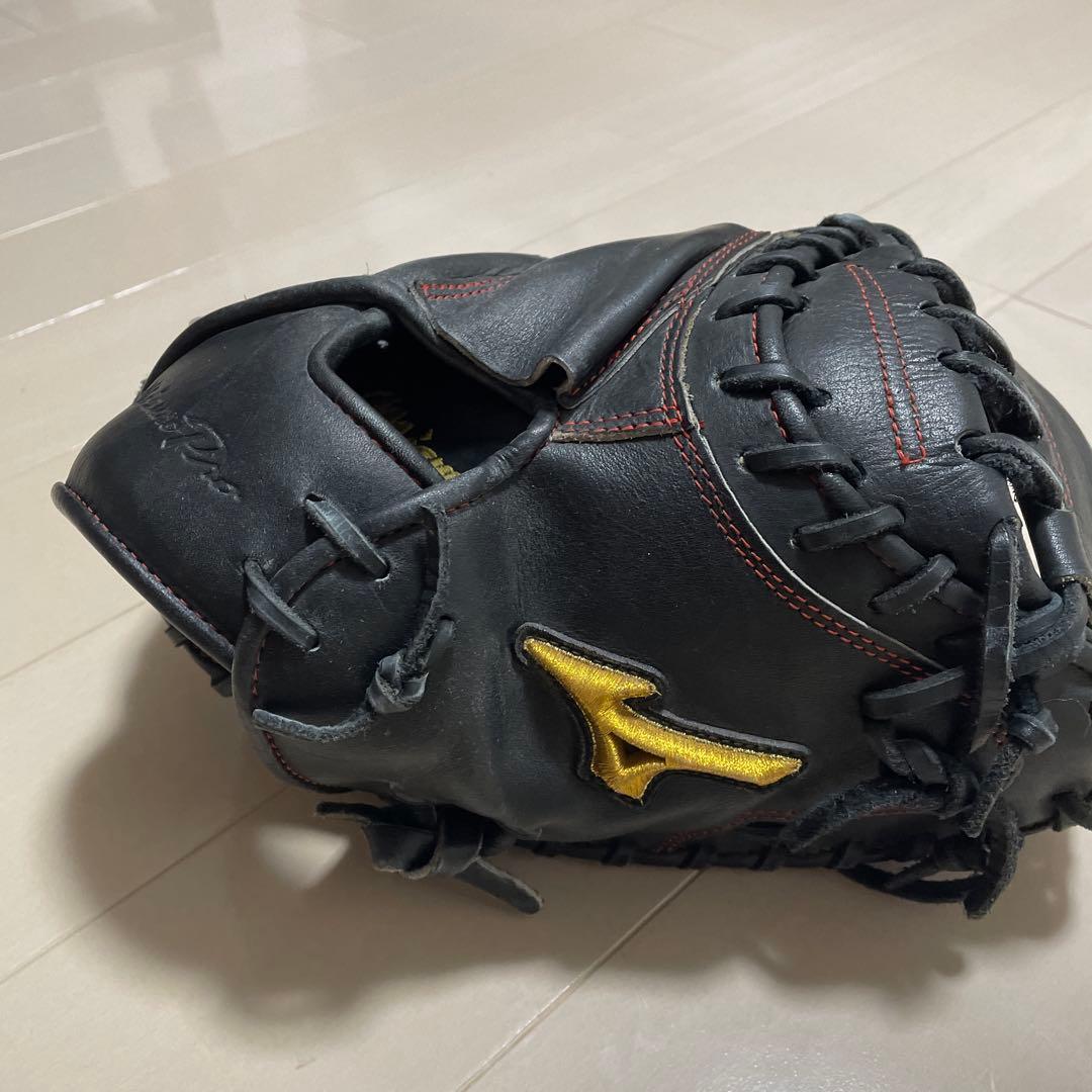 レア！ミズノプロ　硬式キャッチャーミット　ウエスタンプロ 黒 炭谷モデル ミズノプロ 硬式用キャッチャーミット （捕手用） 號SAKEBI 炭谷型