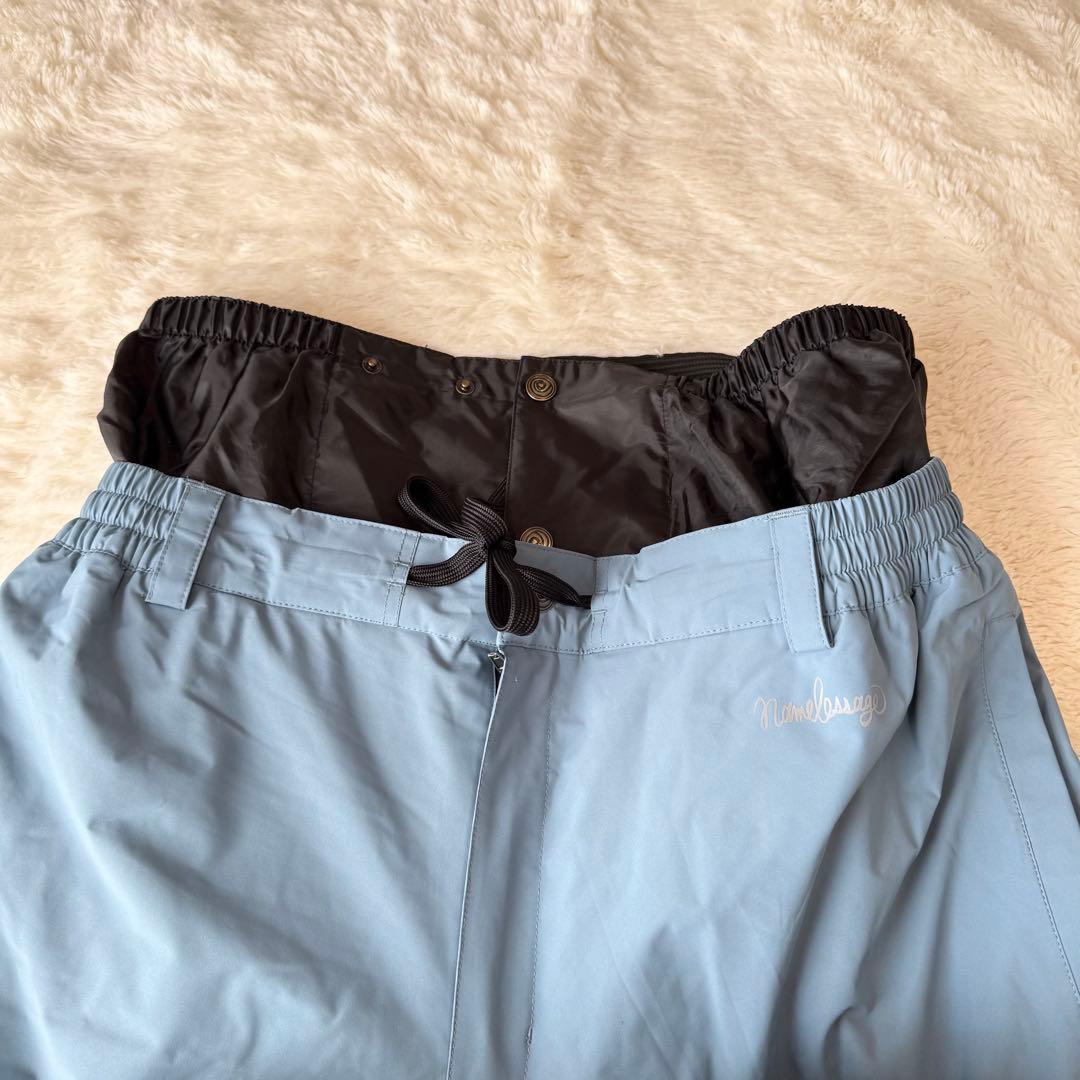 namelessage スノーボードウェア 上下セット XLサイズ 水色