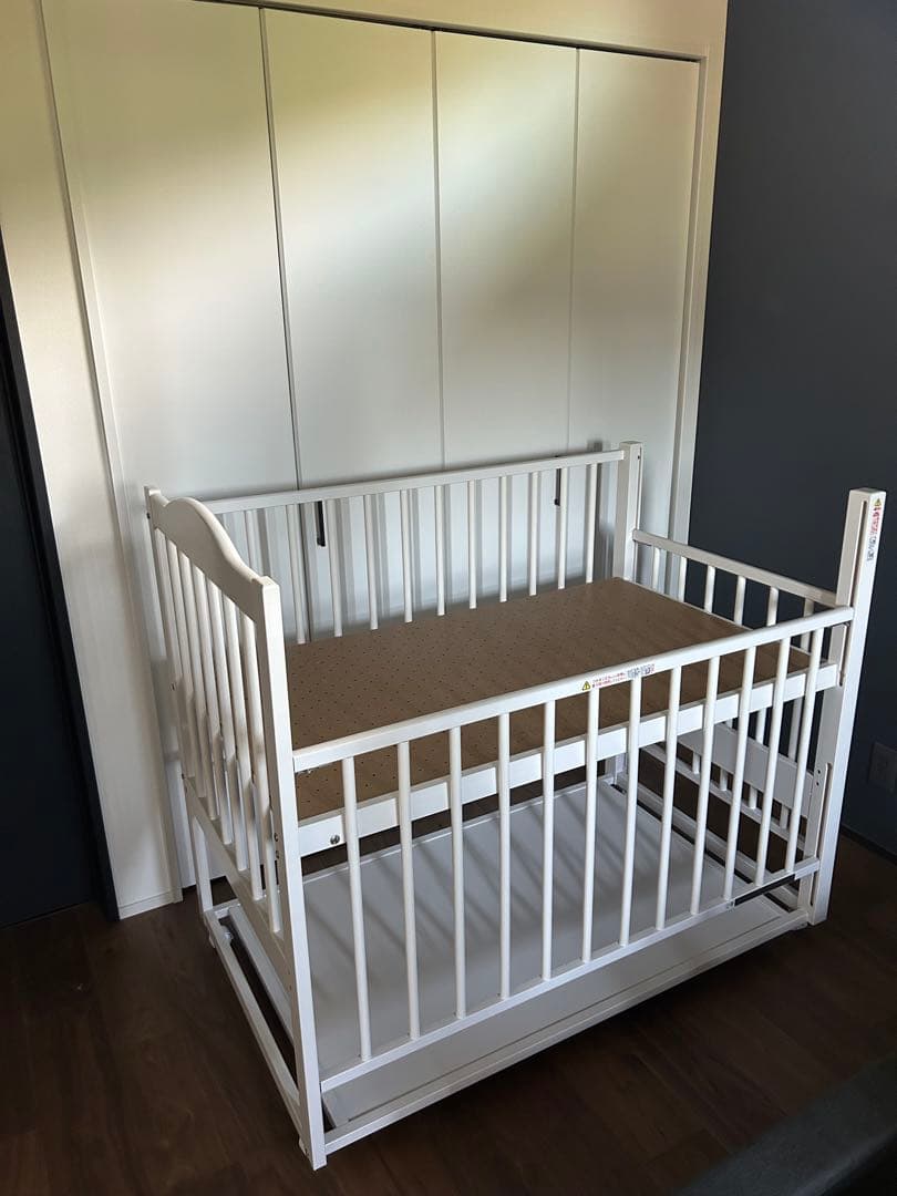 直接引取限定※茨城県】ベビーベッド（ツースライド・ハイタイプ