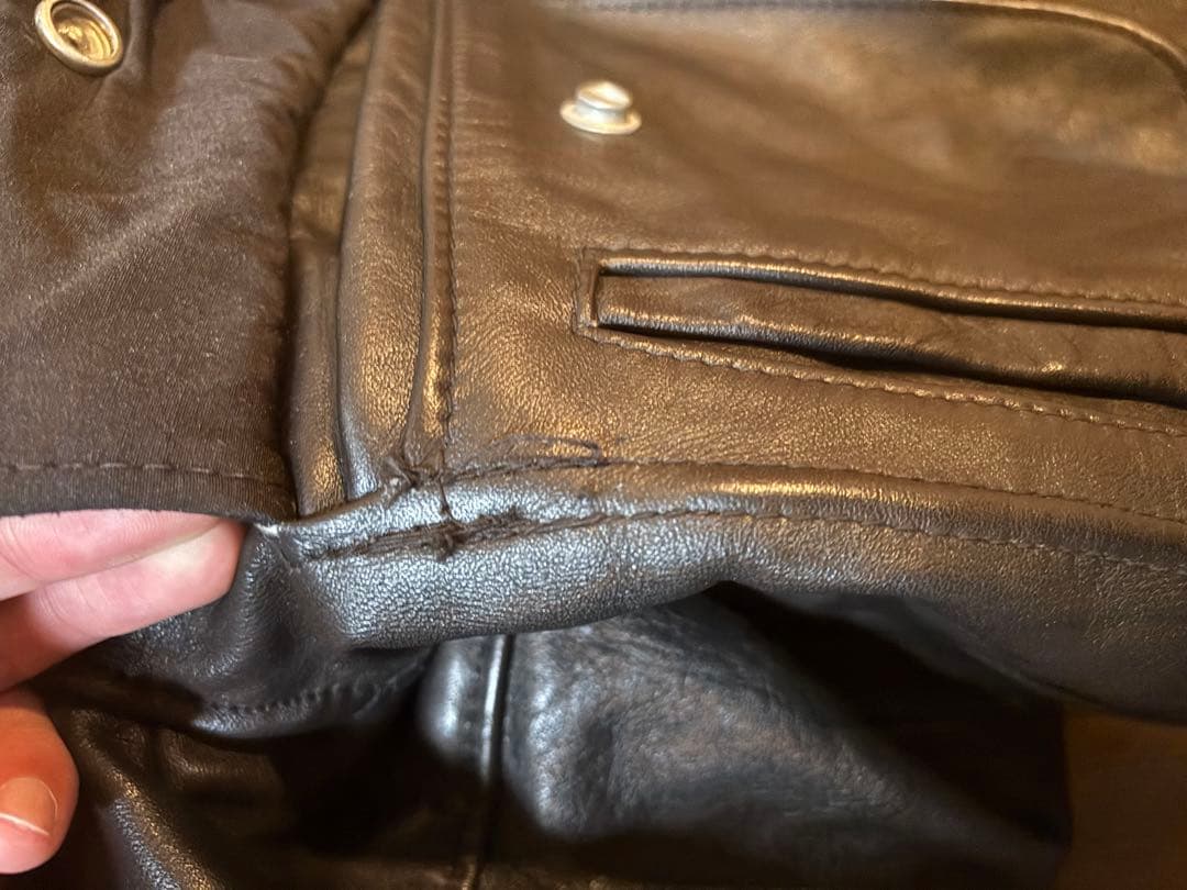 schott ショット　レザージャケット　ボア　ボンバー