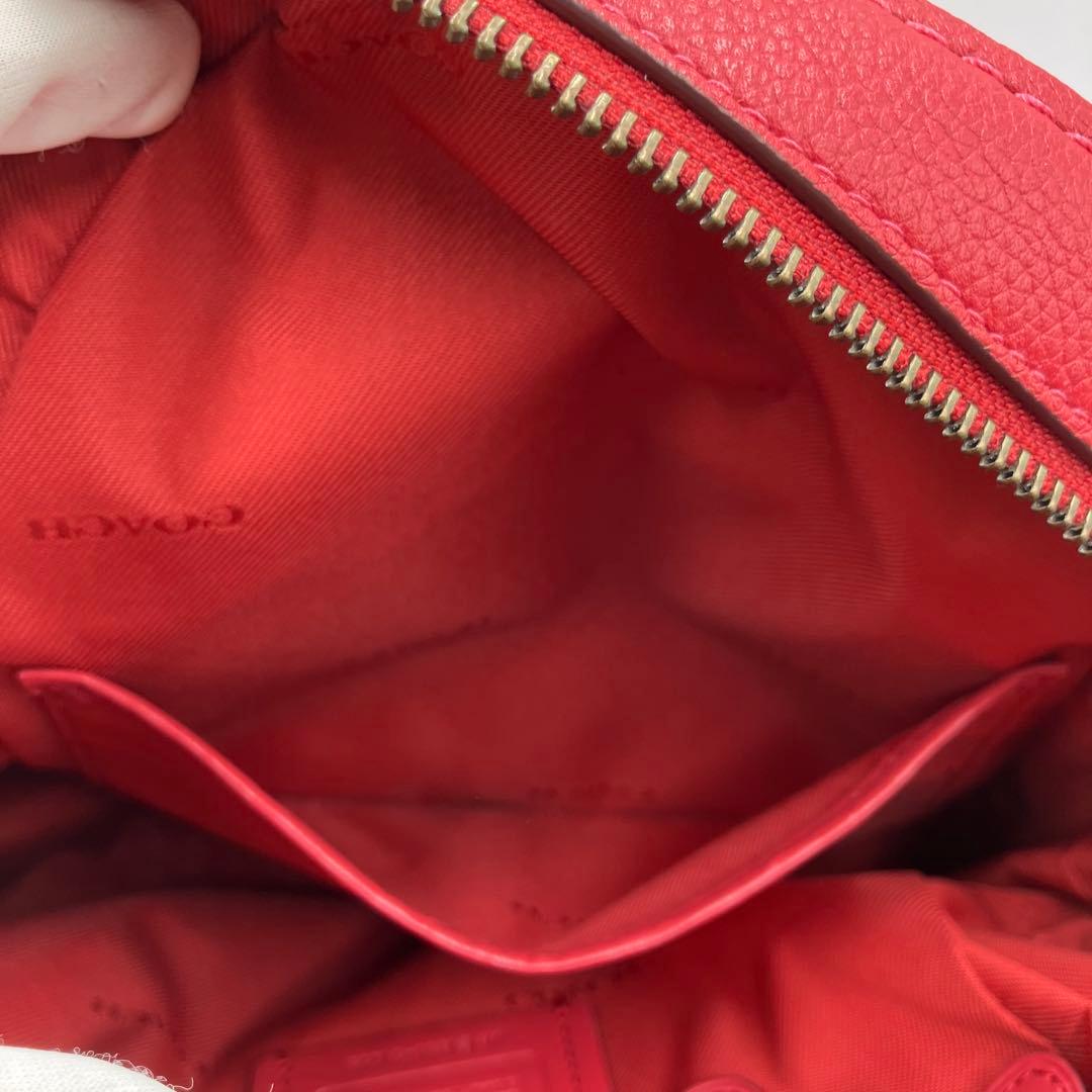 美品✨COACH 31032 レッド ミニリュック バックパック 本革 - メルカリ