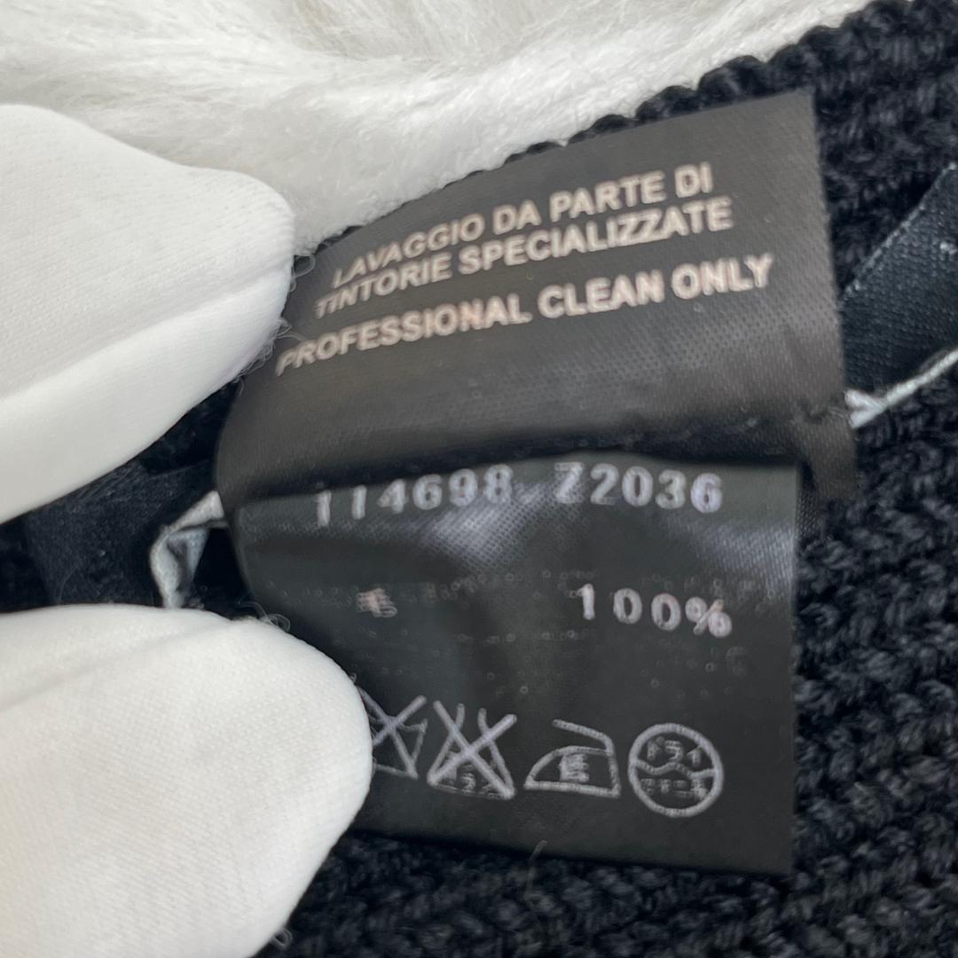 グッチ　GUCCI 極美品　ウール マフラー　イタリア製　ブラック