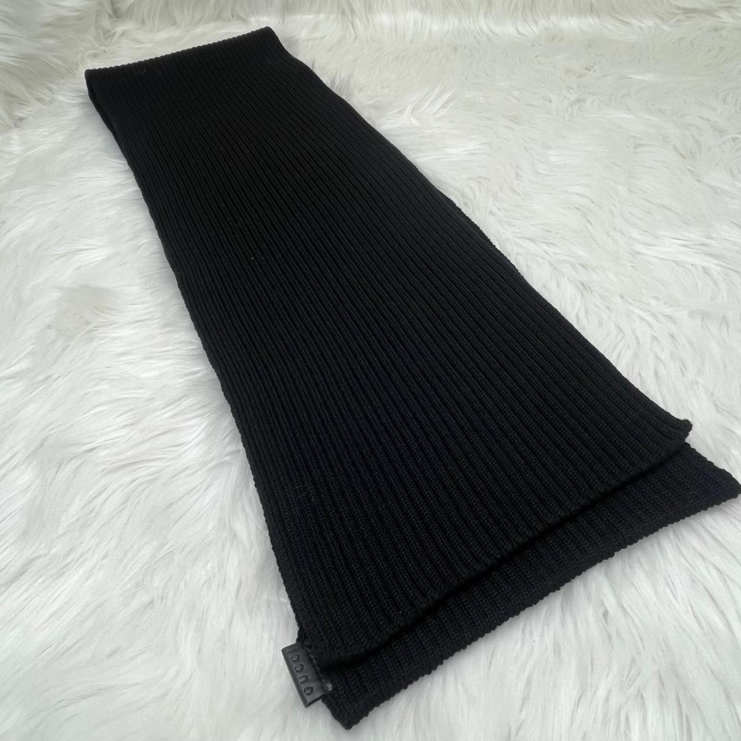 グッチ　GUCCI 極美品　ウール マフラー　イタリア製　ブラック