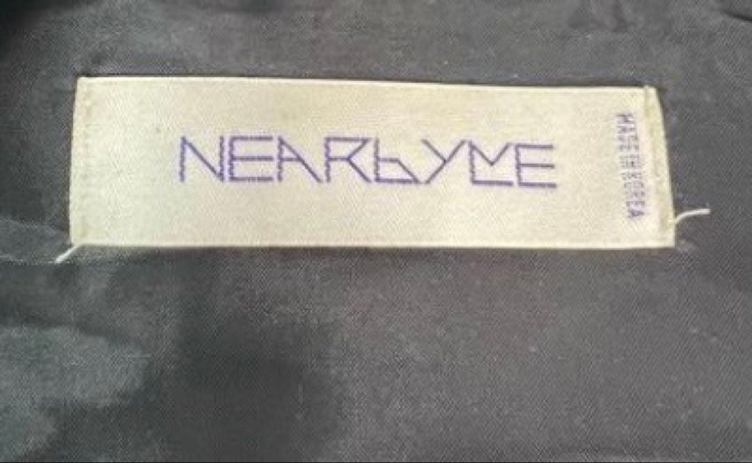 【美品】NEARbyME ニアバイミー　オーバーサイズ ダウンベストBLACK