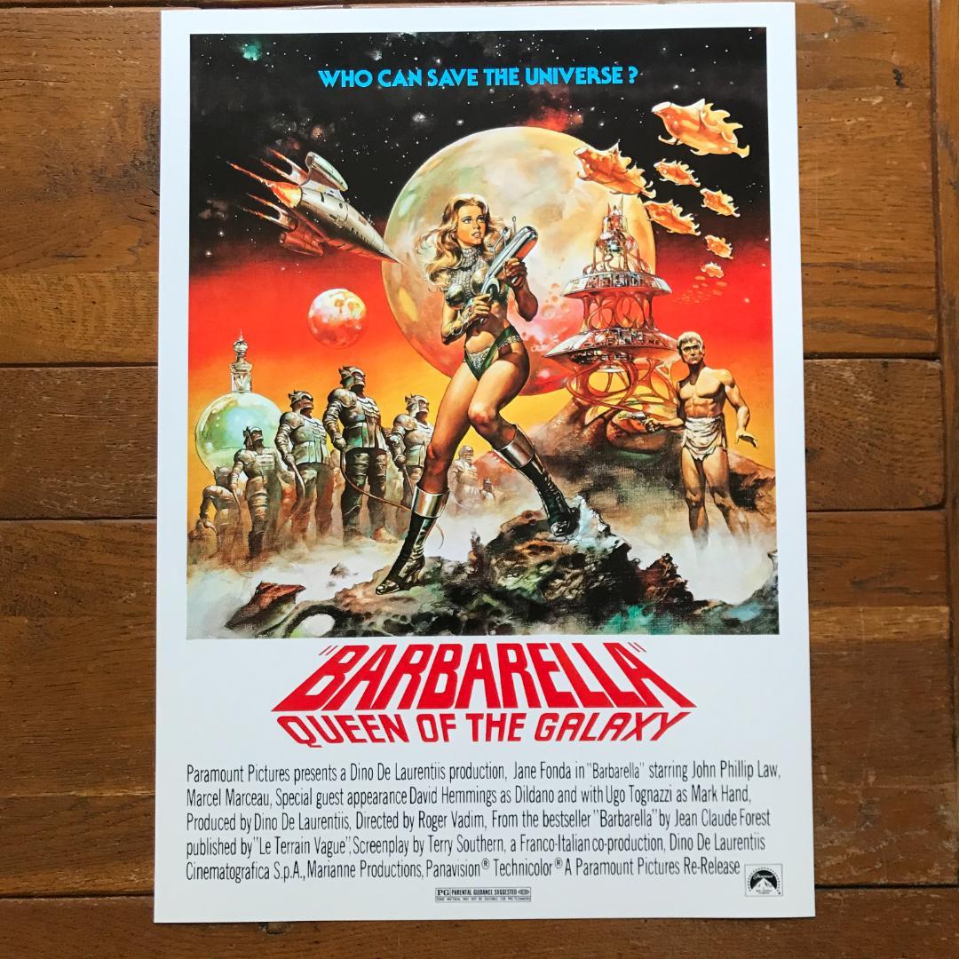 ポスター☆映画『バーバレラ』（Barbarella）1977年リバイバル公開