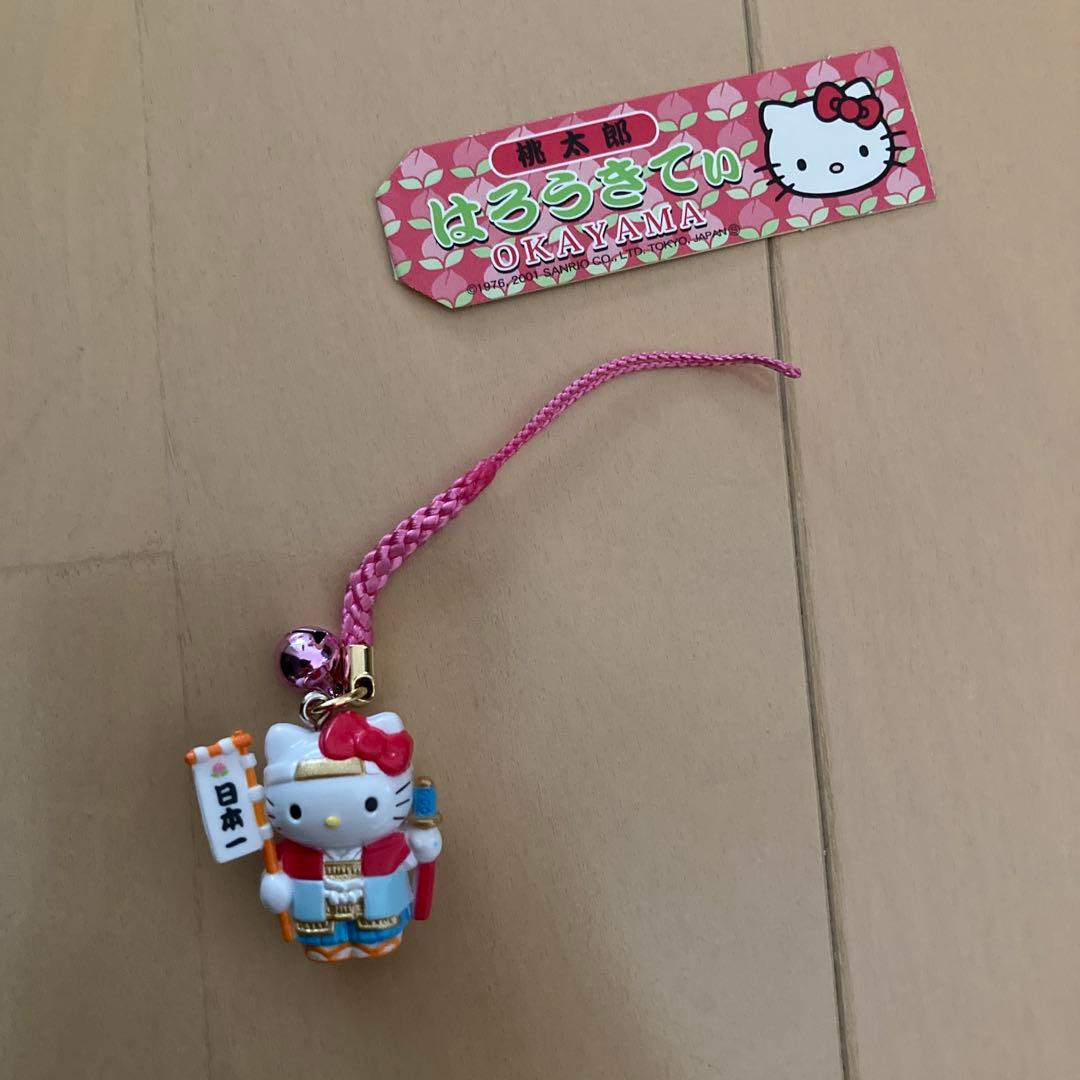 ご当地キティ ハローキティ 岡山限定 桃太郎 根付 - メルカリ
