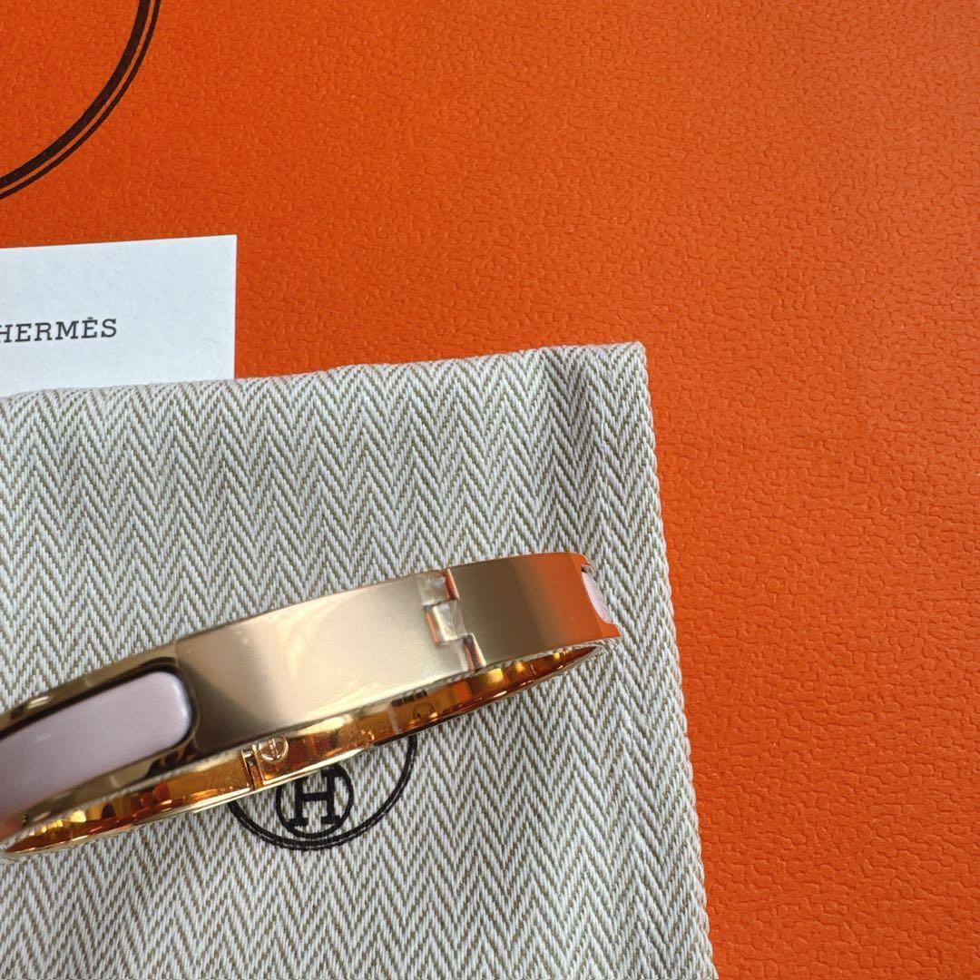 新品　エナメルブレスレット 《ミニ・クリック・ケリー》　ローズ　カンダー　PG