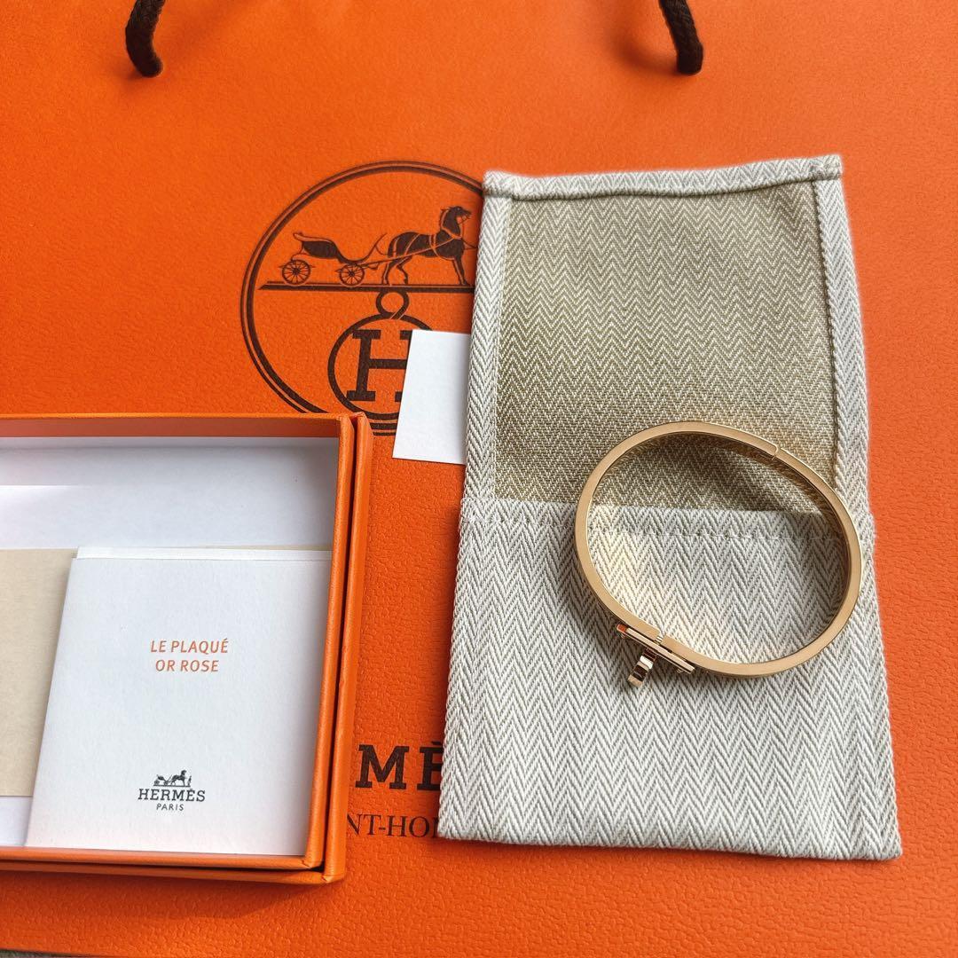 新品　エナメルブレスレット 《ミニ・クリック・ケリー》　ローズ　カンダー　PG