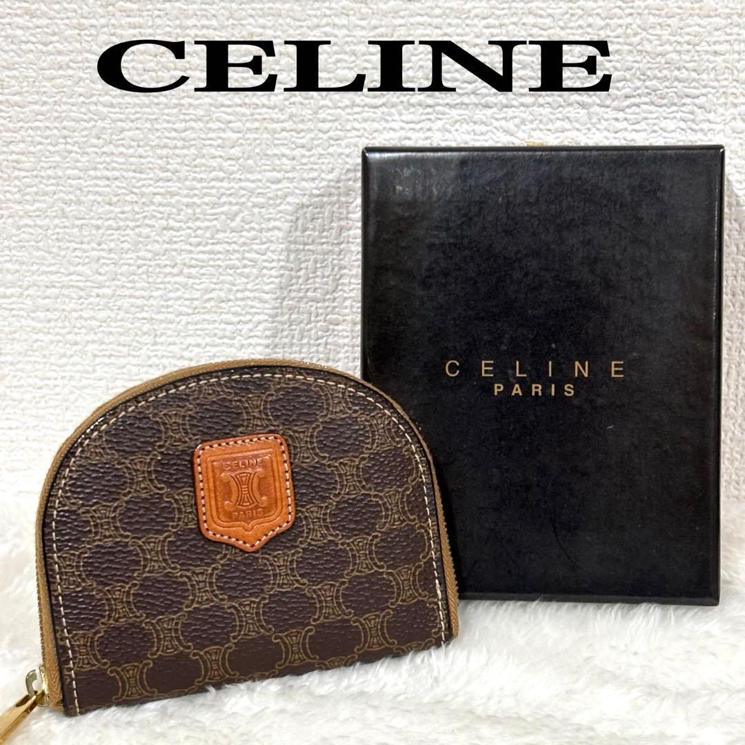 【美品】CELINE セリーヌ　マカダム　トリオンフ　ケース　小銭入れ 楽天市場】CELINE セリーヌ コインケース COIN PURSE 10C662GSI.02NT