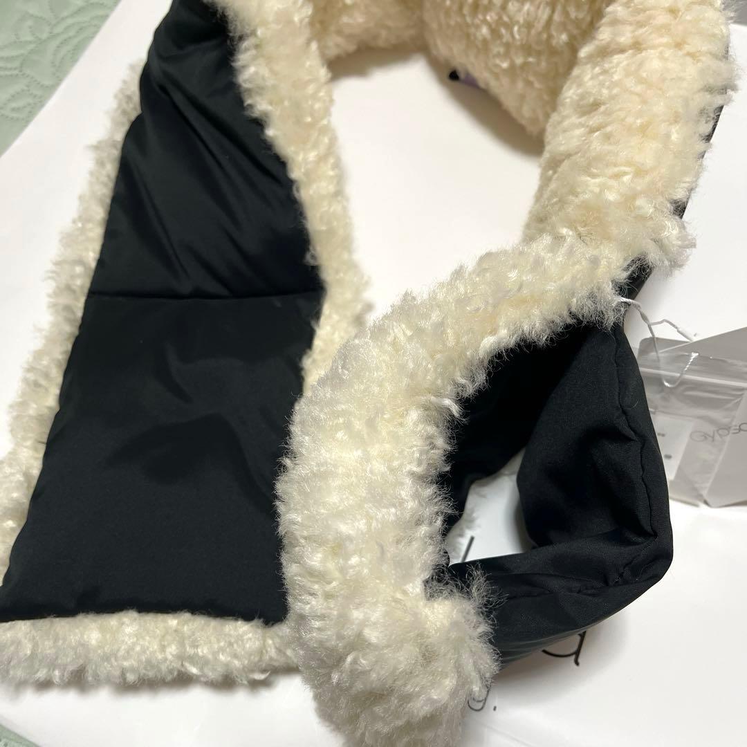 タグ付き。gypsohila シプソフィア ボアダウンマフラー(リバーシブル