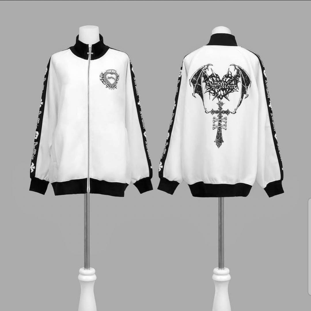 DimMoire ディムモアール ロゴプリント ジャージ トップス ホワイト