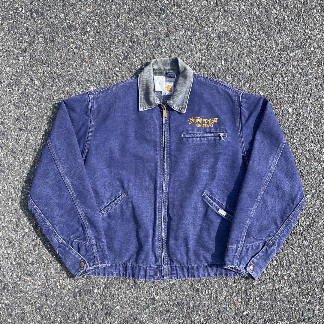 超絶幻級】stussy × Carharttデトロイトジャケット80s入手不可 - メルカリ
