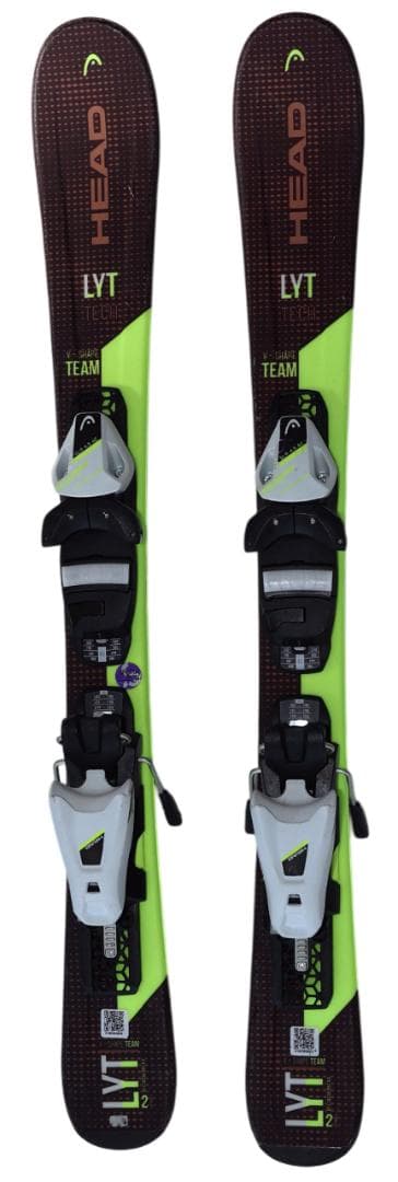 HEAD V-SHAPE TEAM 87cm ジュニア用スキー板+ビンディング ヘッド（HEAD）（キッズ）ジュニア スキー板 旧モデル ビンディング