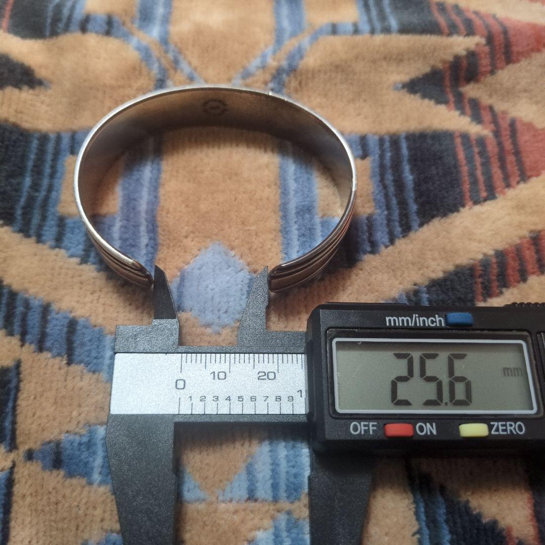 ナバホ族Bruce Morganブルースモーガン バングル15mm幅 14K