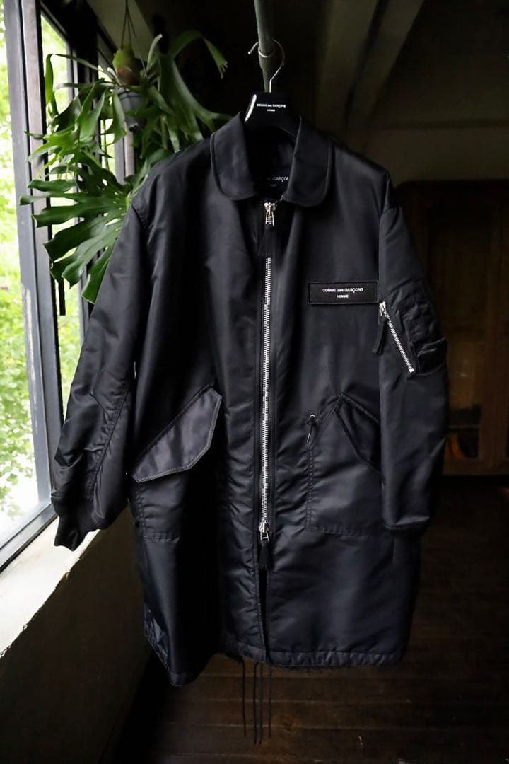 コムデギャルソンオム24AW ナイロンツイルコート - メルカリ