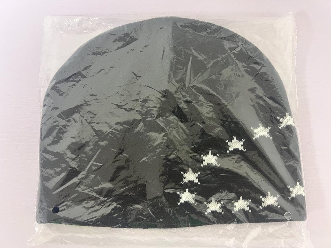 黒のニット帽 星型刺繍付き afb ビーニー - メルカリ