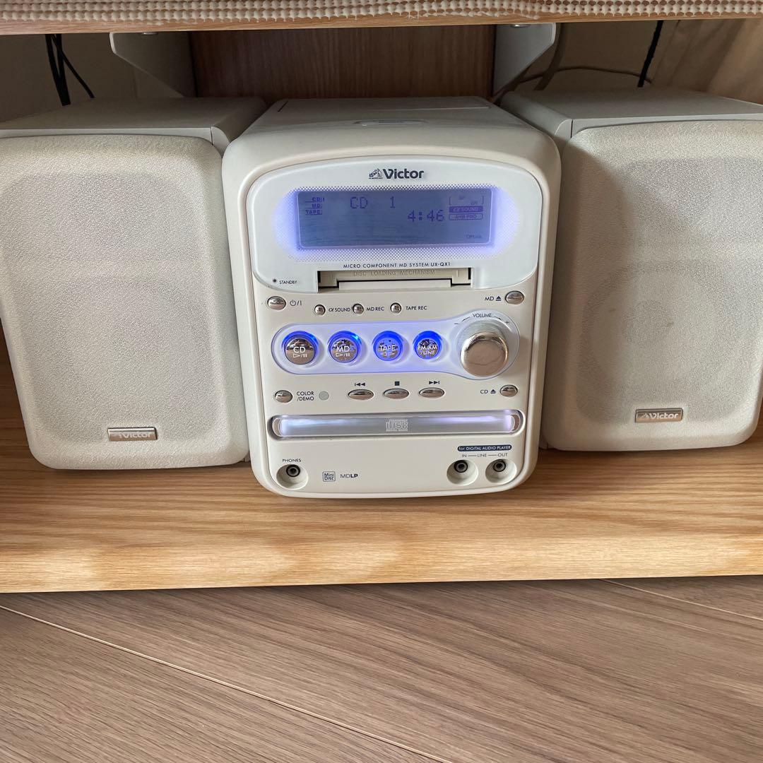 Victor ビクター カセット CD MDコンポ UX-QX1 - メルカリ