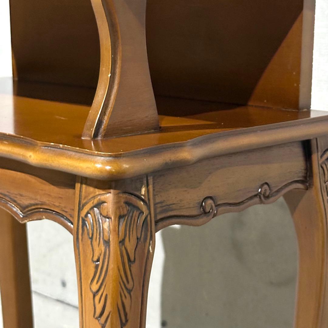 ✦80s✦ロココ調 アンティーク コンソールテーブル サイドテーブル 電話台