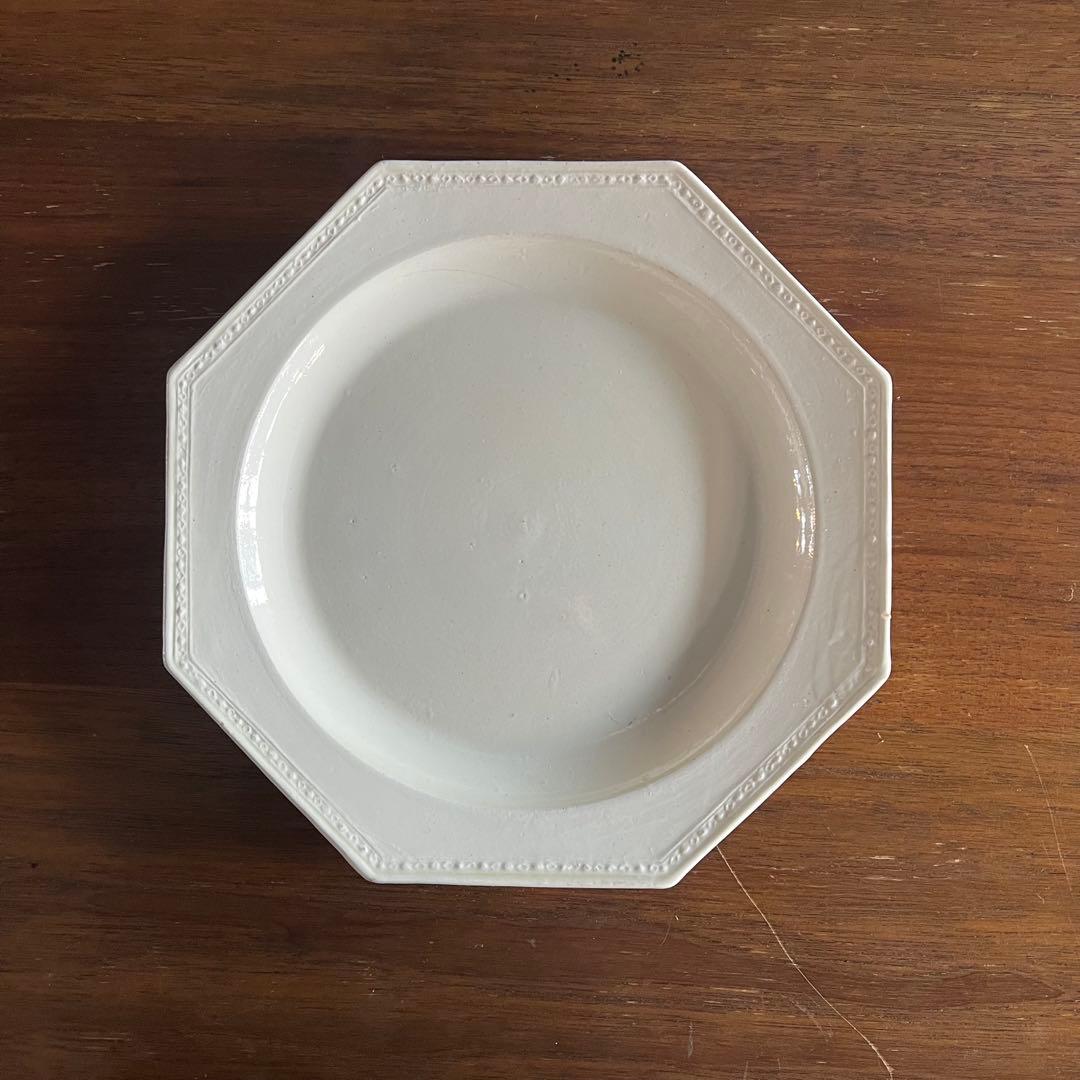 【訳あり】フランスアンティーク オクトゴナル ダイヤリム【金継ぎ用】 訳あり】フランスアンティーク オクトゴナル ダイヤリム【金継ぎ用