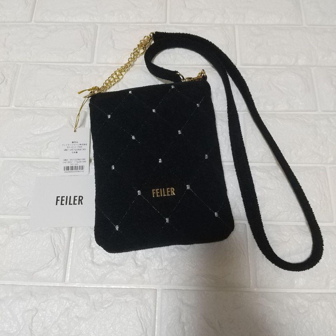 新品未使用)フェイラー ユニ チェーンポシェット ブラック - メルカリ