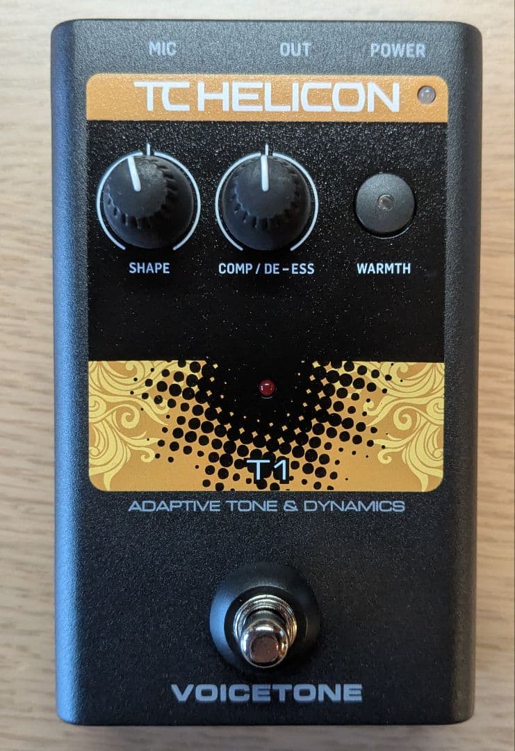 TC HELICON VoiceTone T1 ボーカルエフェクター Amazon.com: TC Helicon VOICETONE T1 Single-Button Stompbox for