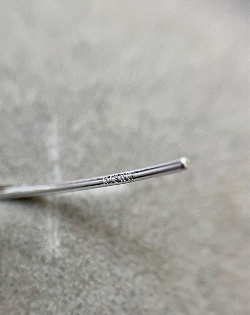 k18WG ダイヤ フック ピアス 0.30ct スウィング