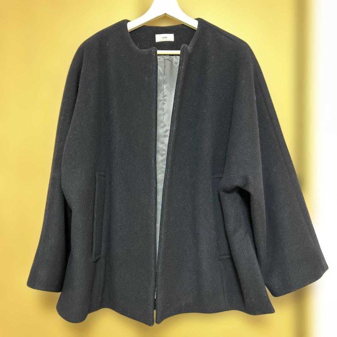 IENA イエナ ビーバーショートコート 36 ネイビー - メルカリ