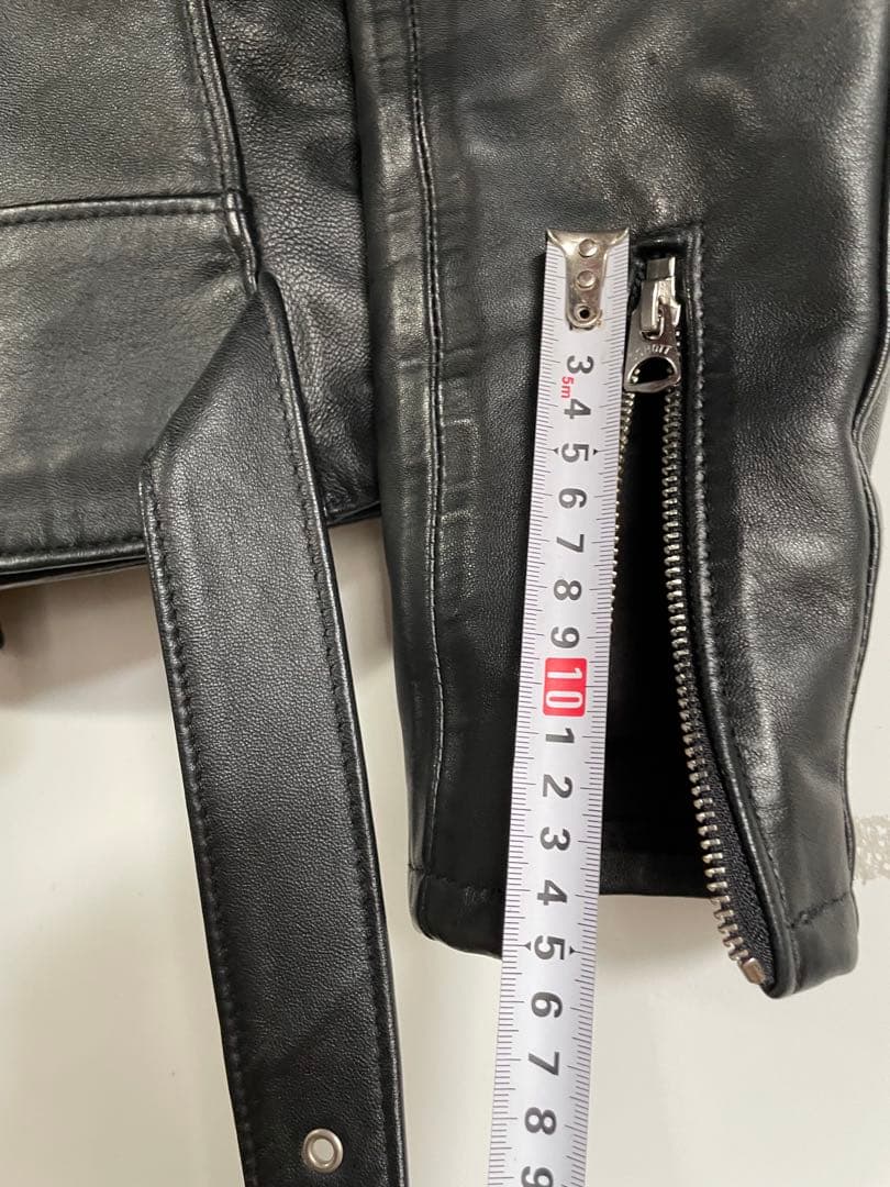 Schott レディースワンスター黒Sラムレザーライダースジャケット213uw