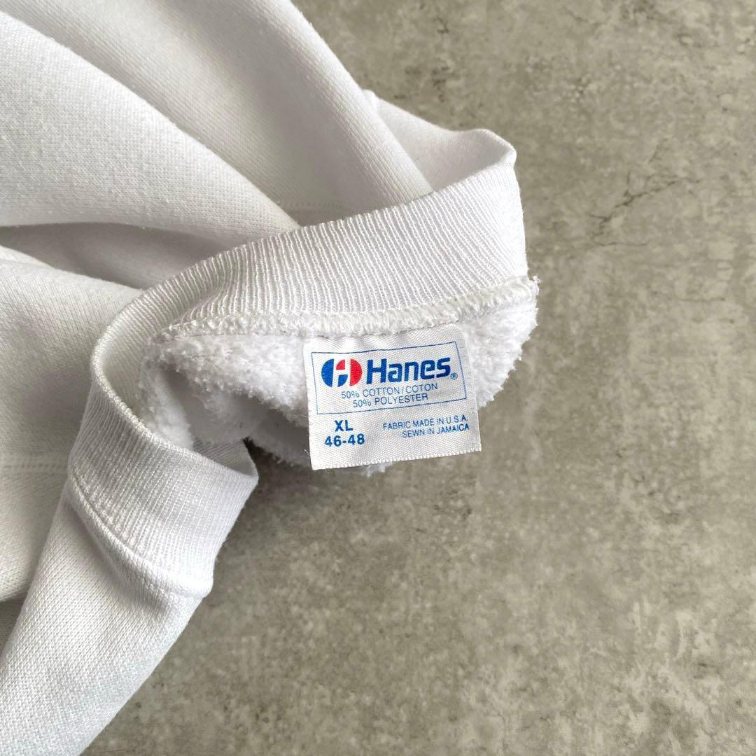 80sレアカラー&イレギュラーHanes無地スウェット 白USA製XL - メルカリ