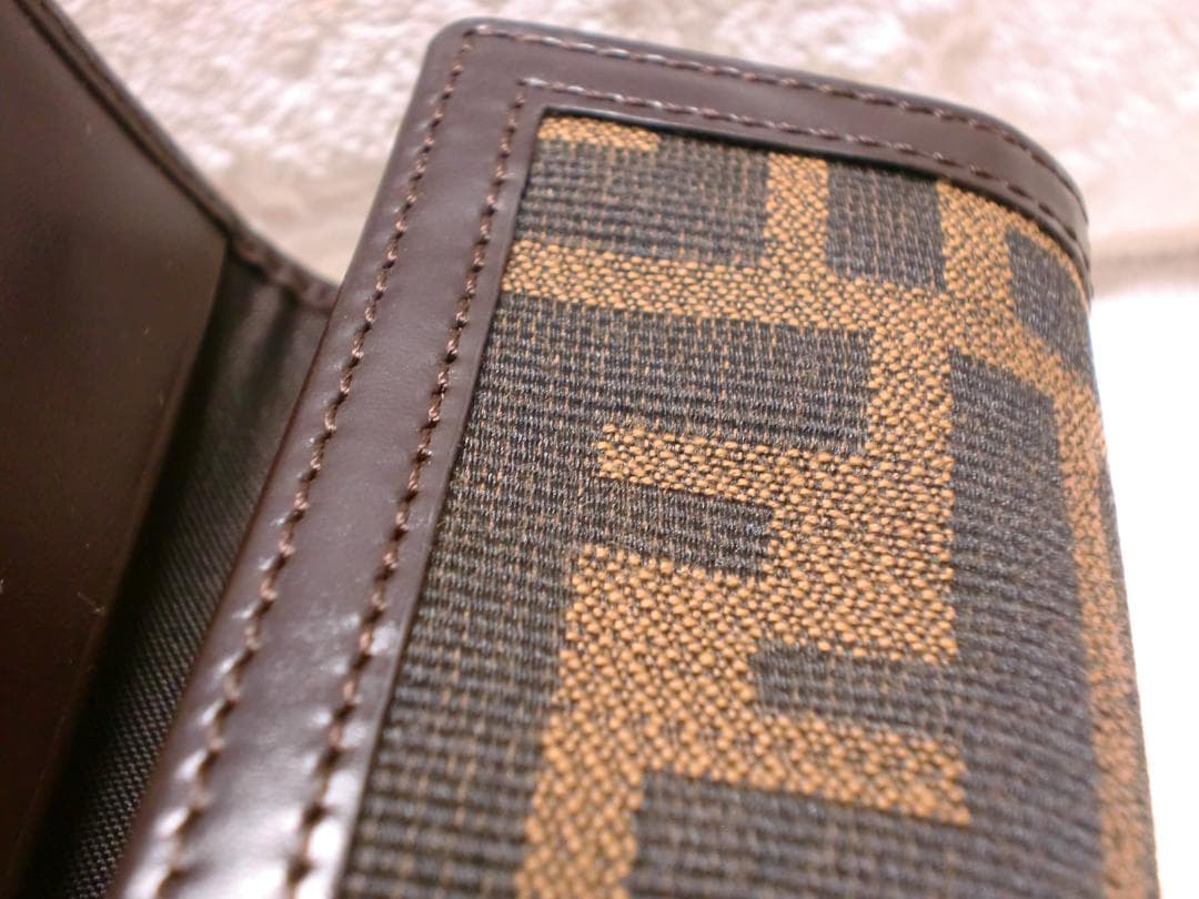 新品■FENDI■6連キーケース♪■ズッカ■ブラウン♪