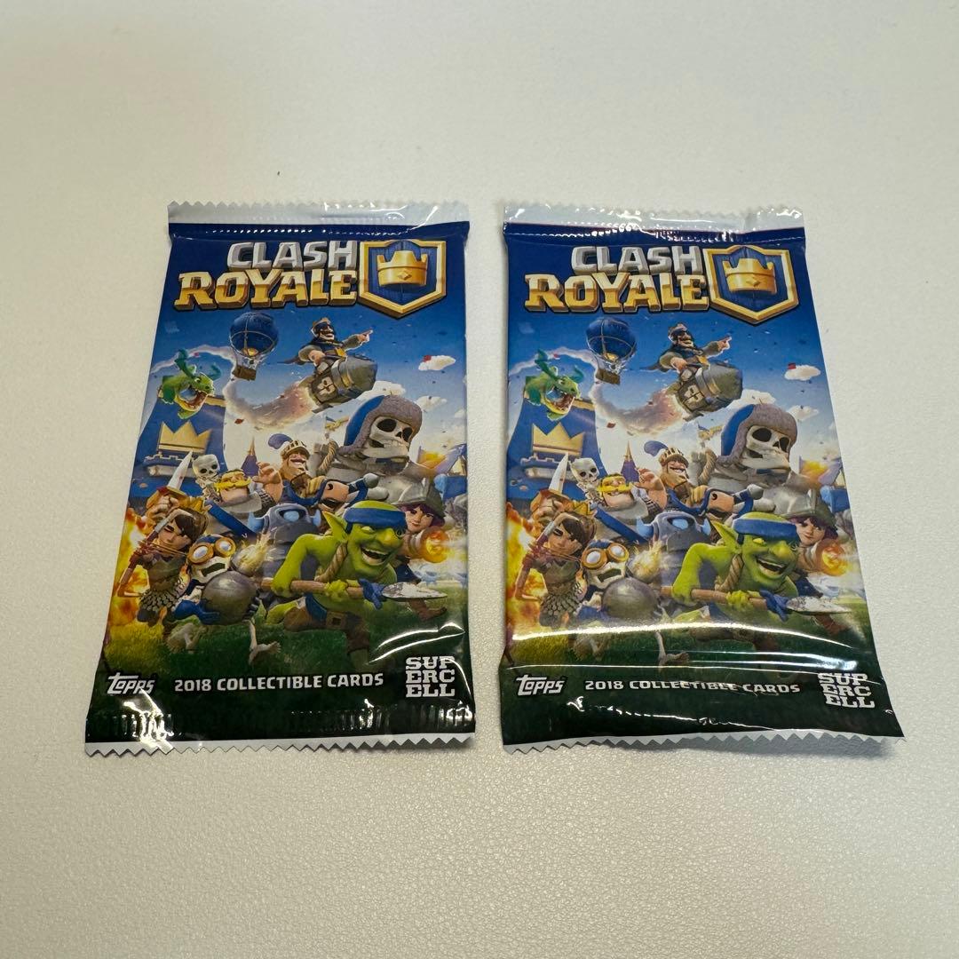 未開封】希少品 クラッシュロワイヤル 公式トレカパック 2つセット
