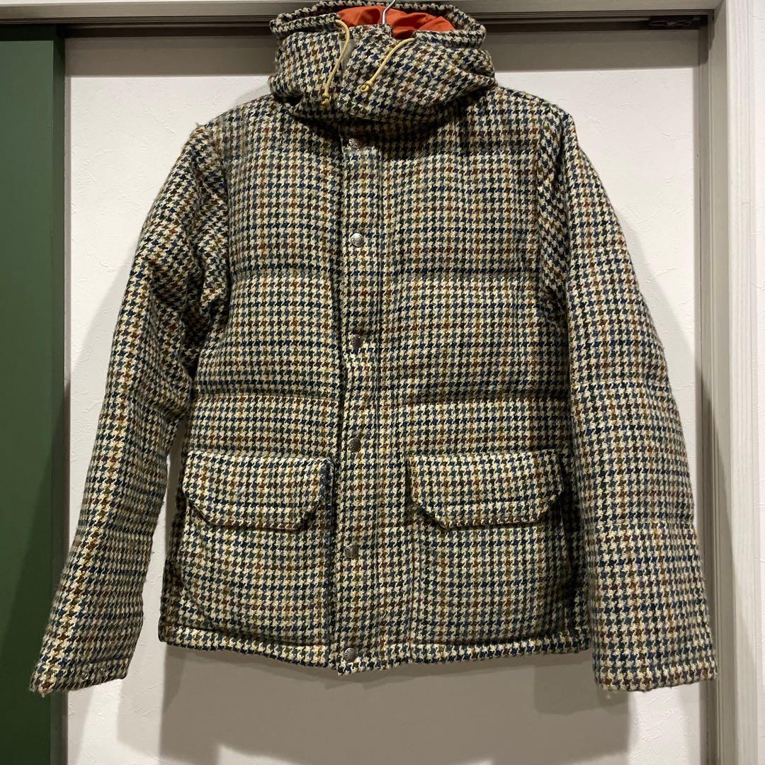 希少 ノースフェイスxハリスツイード ウールダウンジャケット 別注
