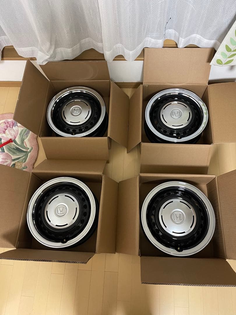 ホンダ N-BOX JOY用純正 ホイール•リング•センターキャップセット