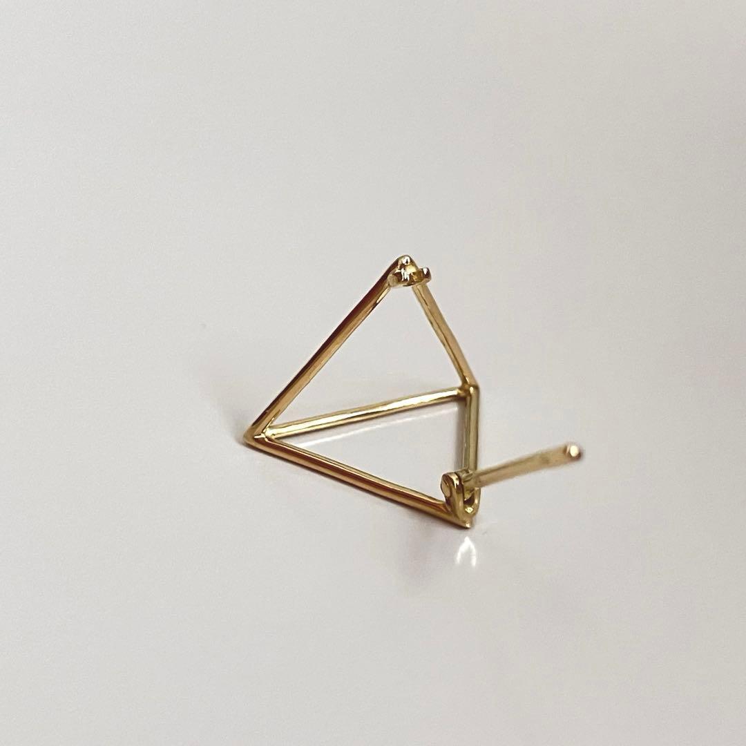 アクセサリー SHIHARA Triangle Pierce 15 18K YG