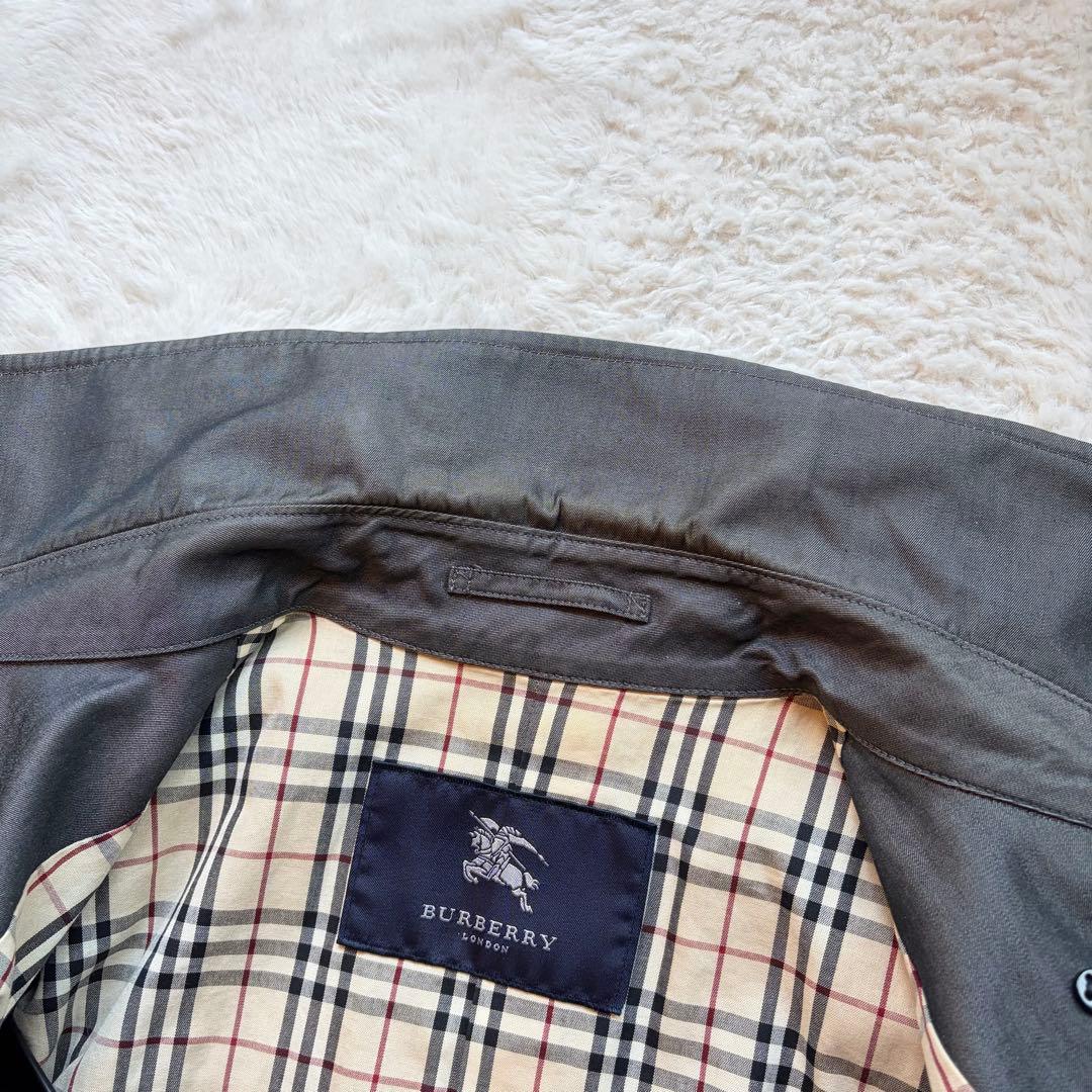 美品】バーバリーロンドン トレンチコート ダブル 裏地ノバチェック