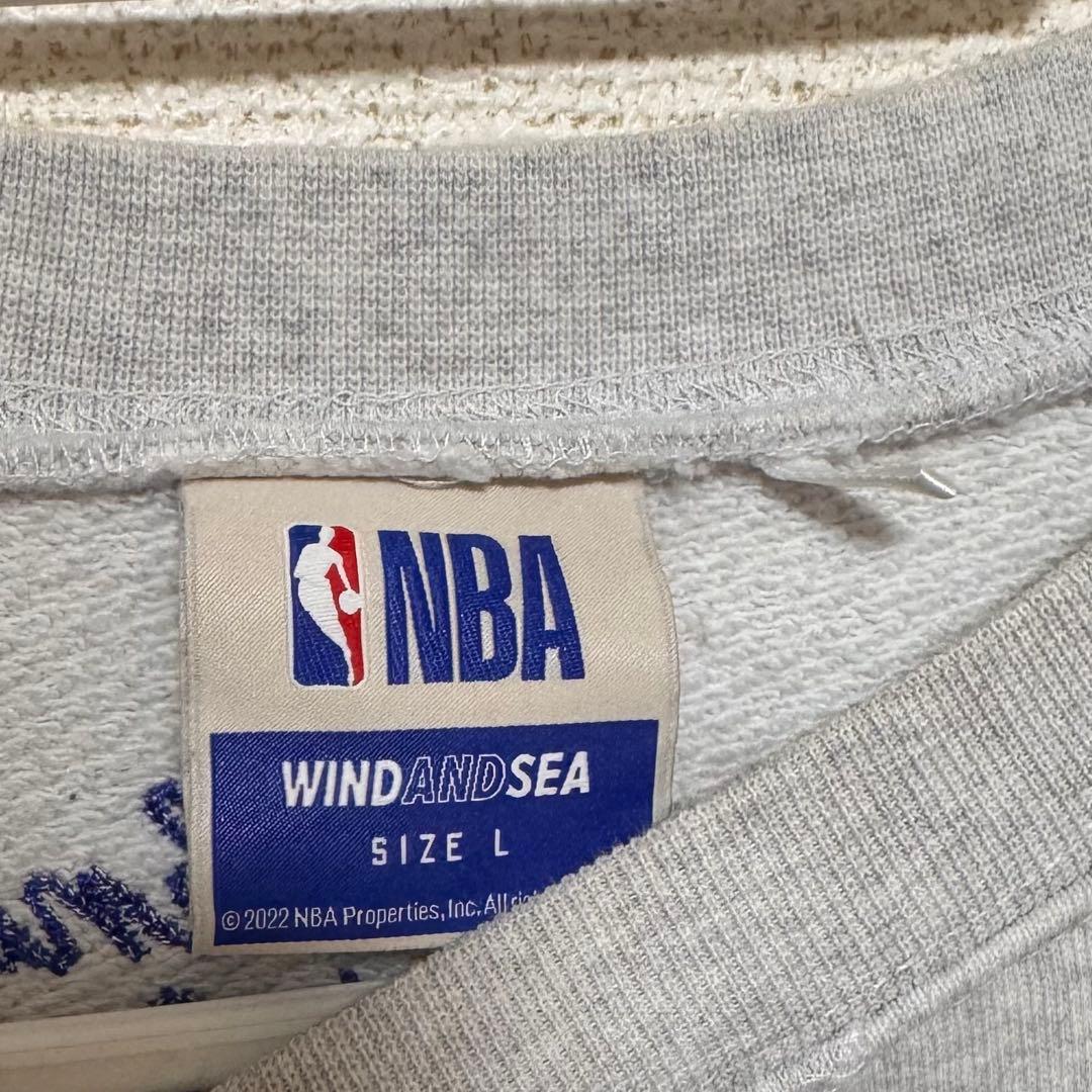 NBA × Wind And Sea ニューヨーク・ニックス スウェットLサイズ
