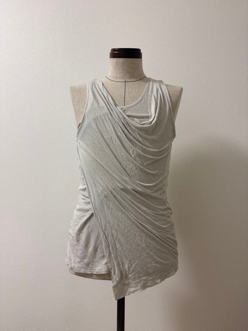 Julius レイヤードドレープタンクトップ CLEL】High Vintage Design Layered Tank Top/ハイヴィンテージ