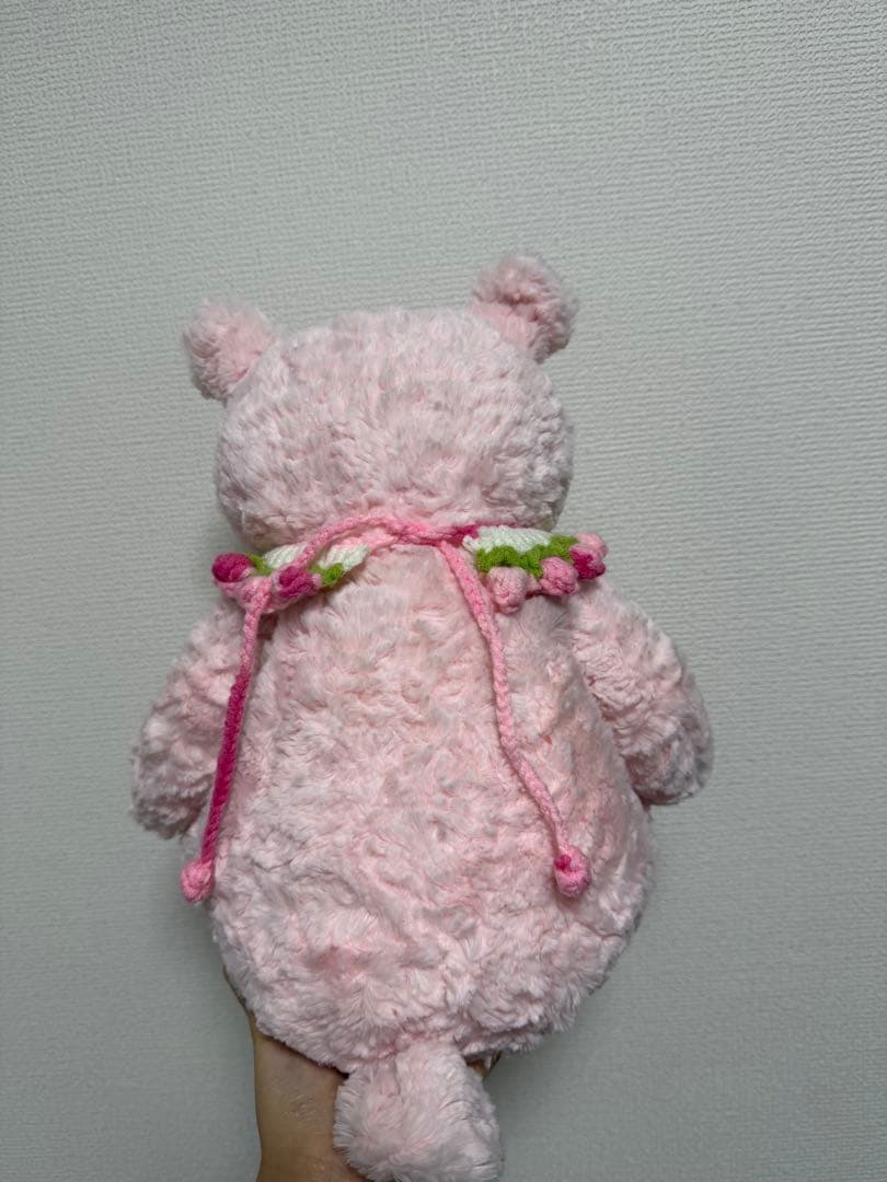 【コンのお家専用】ピンクのクマのぬいぐるみ