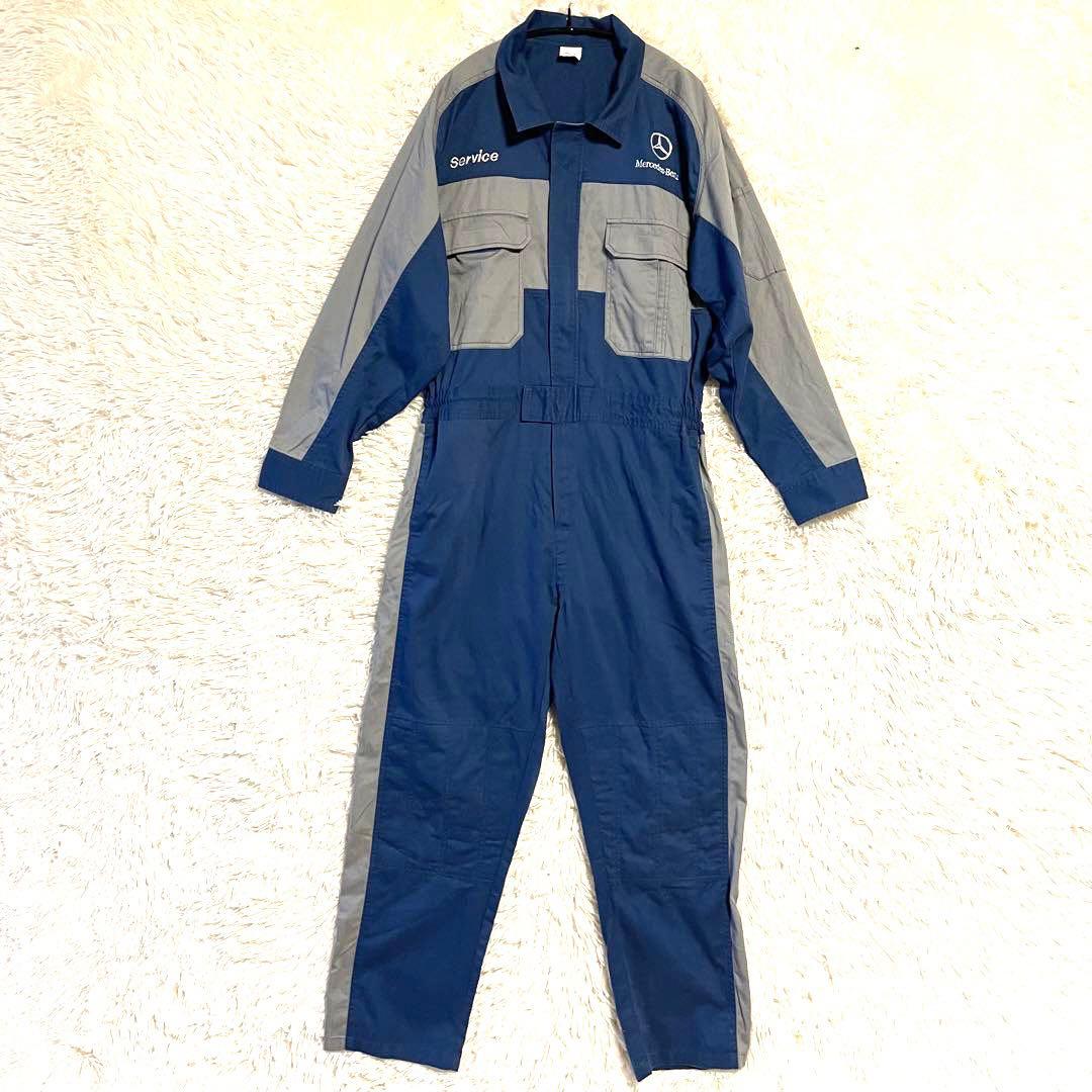 非売品 メルセデスベンツ つなぎ オーバーオール メカニック 刺繍ロゴ