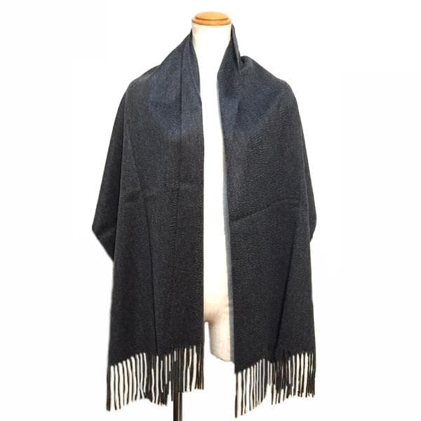 ラスト1枚値下50×180cm大判 100% カシミヤストールマフラーCGY新品