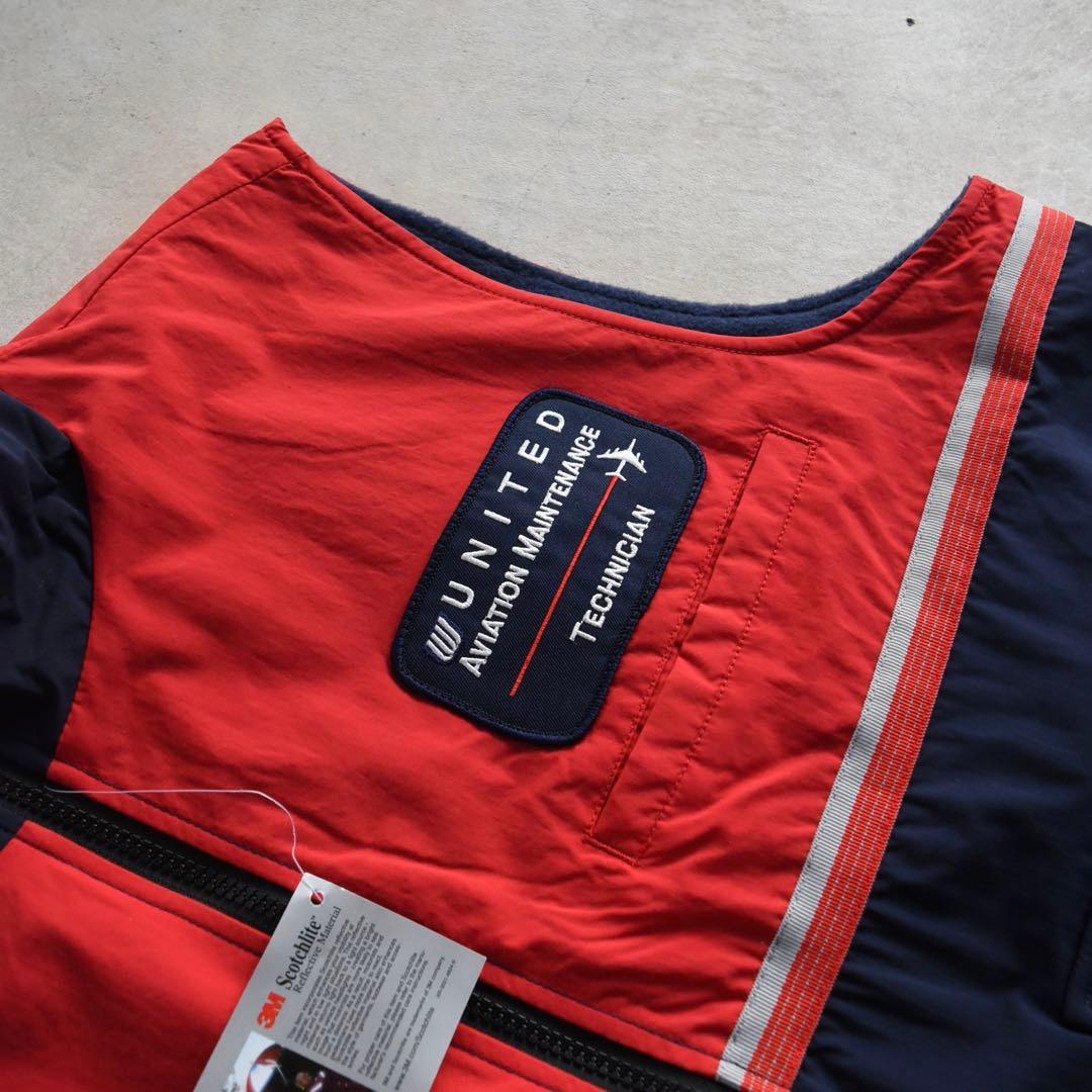 90s UNITED ユナイテッド航空 ナイロンベスト 企業物 未使用 L - メルカリ