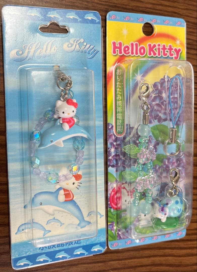 激レア/未開封】ハローキティストラップ2点セット2001年 2004年 レトロ