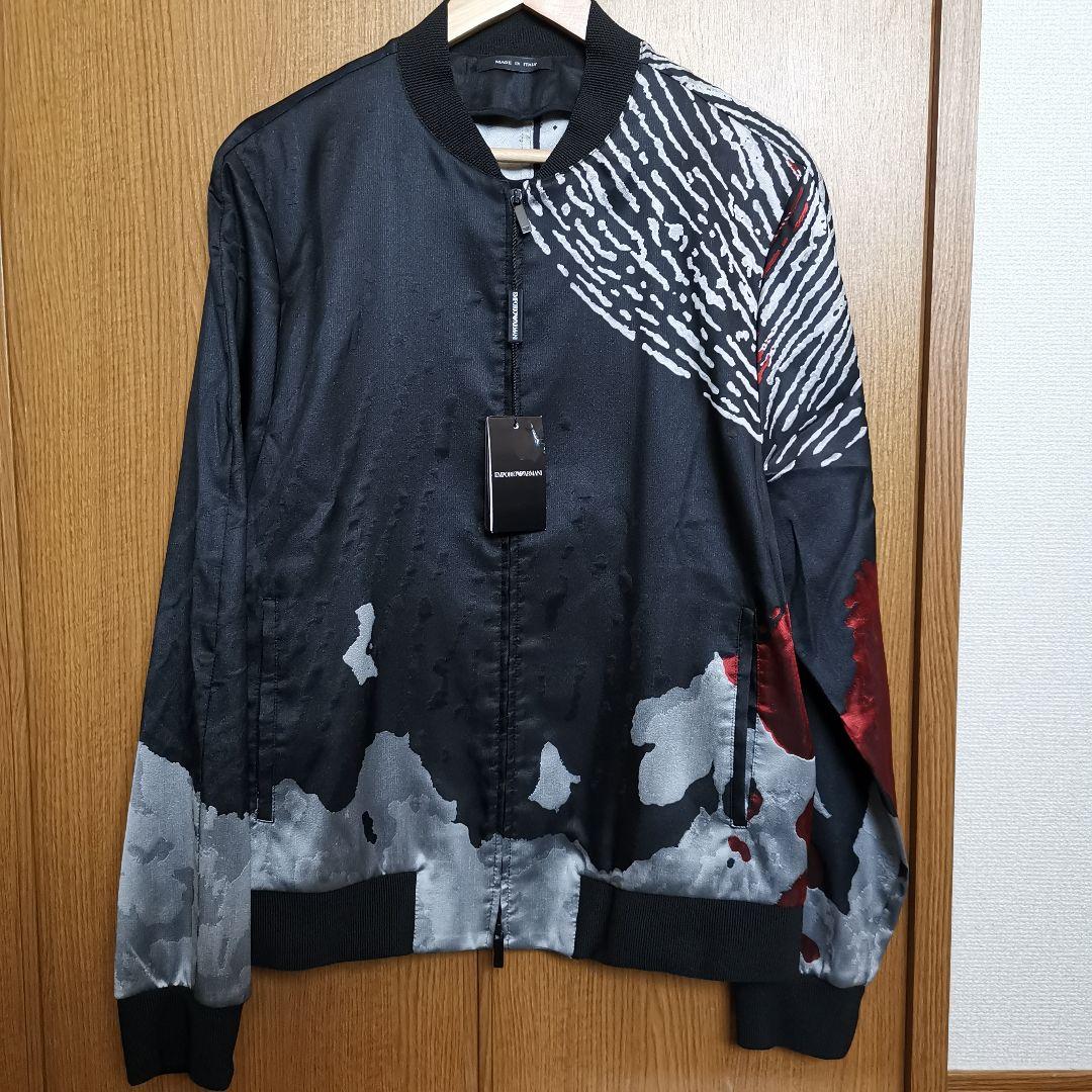 GACKT着用 EMPORIO ARMANI 指紋柄ボンバージャケット 54 - メルカリ
